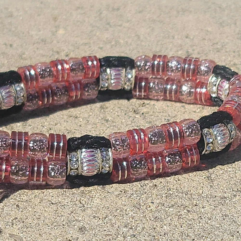 Custom Handmade Beaded Bling Dog Collar